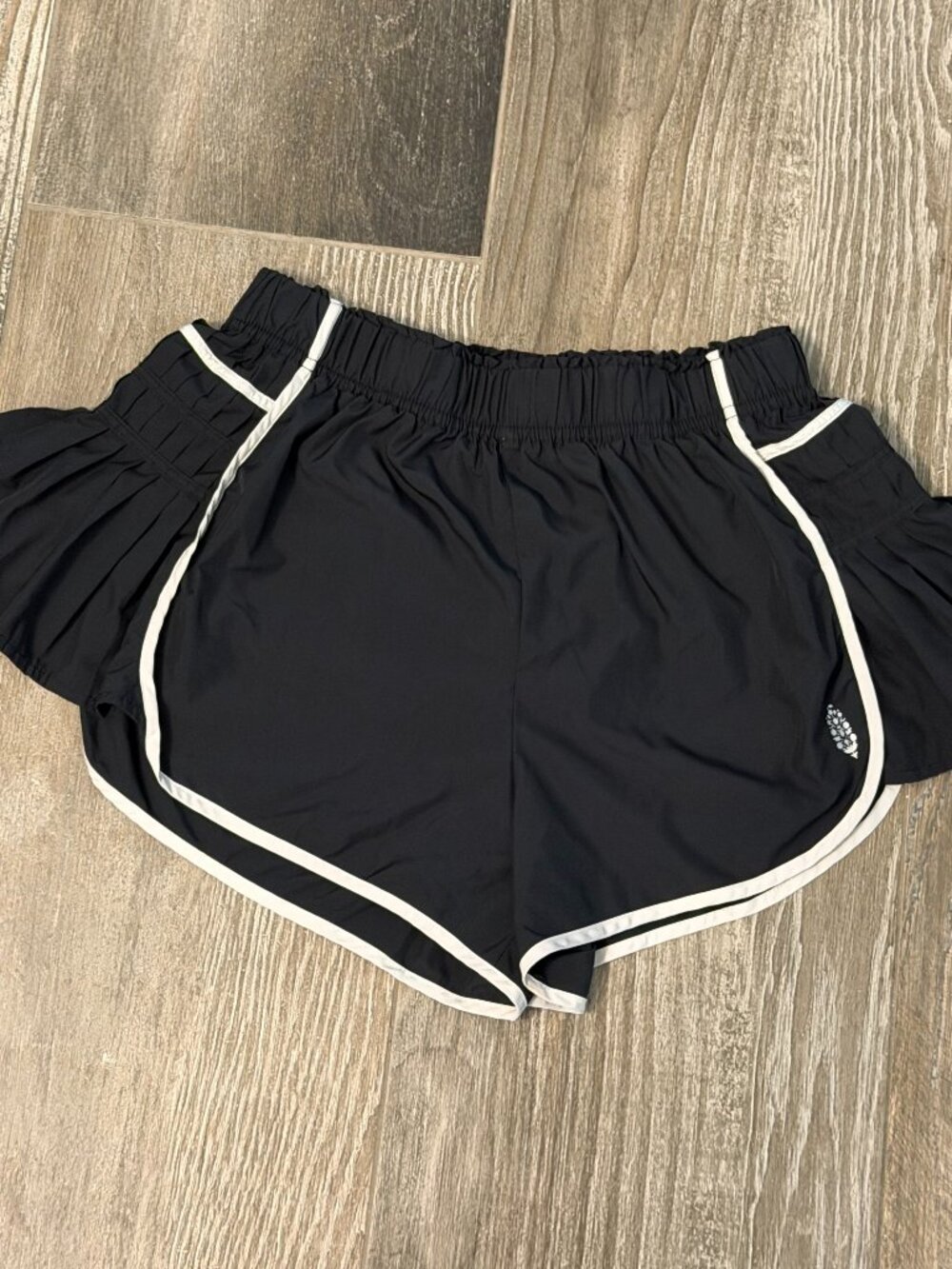 FP Movement Get Your Flirt On Black and White Short Size XS